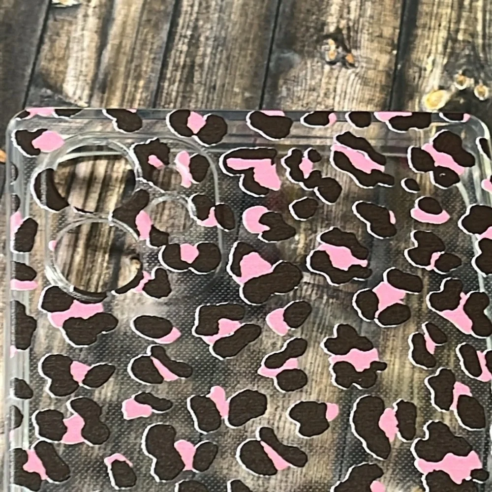 5for$10 Rectangle Phone Case Pink Cheetah iPhone 11 6.1 Phone Case NWT